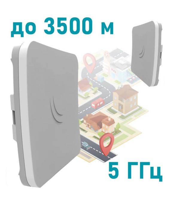 Внешняя точка доступа 5GHz Wi-Fi MikroTik SXTsq 5 ac (RBSXTsqG-5acD)