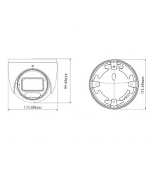 IP-відеокамера 4Mp TVT TD-9545S4-C(D-AZ-PE-AW3) White f-2.8-12mm, ІЧ+LED-підсвічування, з мікрофоном