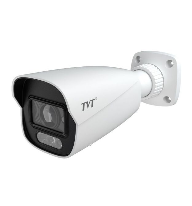 IP-відеокамера 4Mp TVT TD-9442S4-C(D-AZ-PE-AW3) White f-2.8-12mm, ІЧ+LED-підсвічування, з мікрофоном