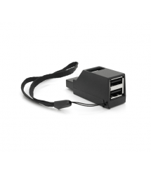 Портативний USB HUB 3.0 на 1 порт USB3.0+2 порту USB2.0, Black, OEM