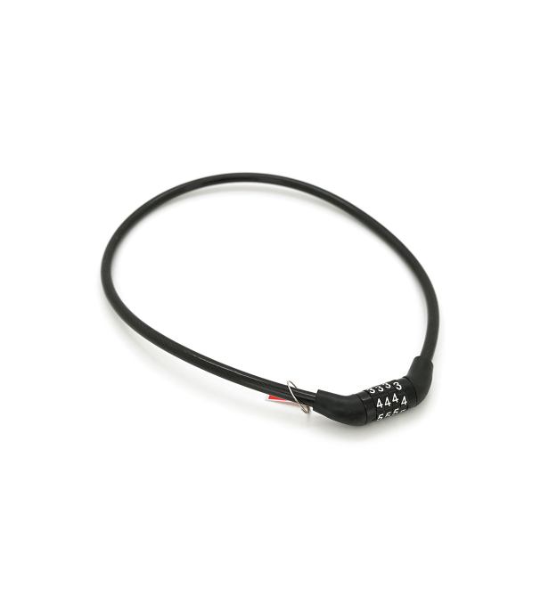 Замок велосипедний ланцюговий кодовий YT427, довжина 8*650мм, Mix color