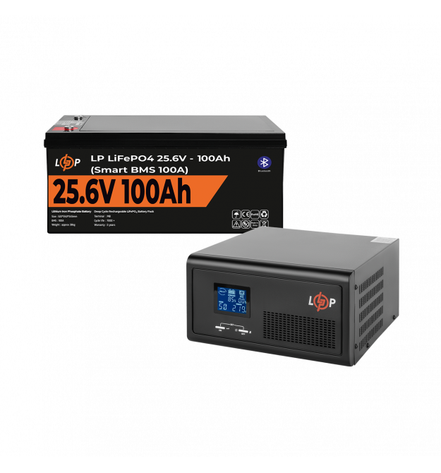 Комплект резервного питания LP (LogicPower) ИБП + литиевая (LiFePO4) батарея (UPS 2300VA + АКБ LiFePO4 2560W)