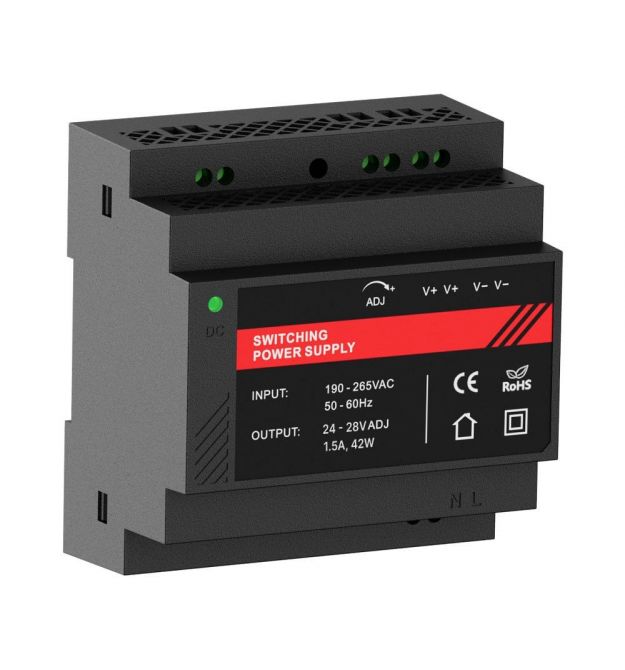 Источник бесперебойного питания Kraft PSU-24015DIN(P) 24V с креплением на DIN-рейку