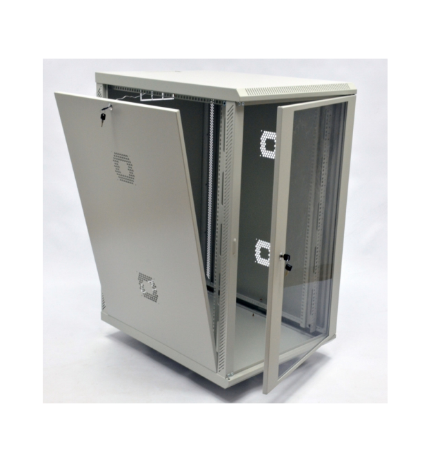 Шафа 21U, 600х600х1040 мм (Ш*Г*В), акрилове скло, сіра