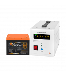 Комплект резервного живлення LogicPower B500 + літієва (LiFePO4) батарея 819 Wh