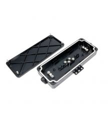 Муфта прохідного типу на 4 зварювання, 2 мех. кабельних вводи