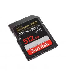 SanDisk Карта памяти SD 512GB C10 UHS-I U3 R200/W140MB/s Extreme Pro V30.
