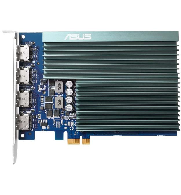 ASUS Видеокарта GeForce GT 730 2GB GDDR5 Silent loe 4 HDMI GT730-4H-SL-2GD5