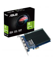 ASUS Видеокарта GeForce GT 730 2GB GDDR5 Silent loe 4 HDMI GT730-4H-SL-2GD5