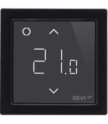 DEVI Терморегулятор DEVIreg Smart (+5+45С), Wi-Fi, 85 х 85мм, макс. 16A, черный