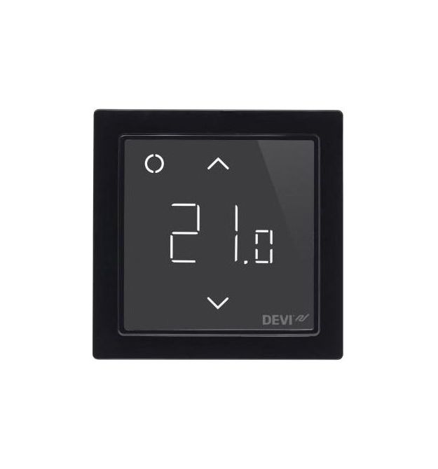 DEVI Терморегулятор DEVIreg Smart (+ 5 + 45С), Wi-Fi, 85 х 85мм, макс. 16A, чорний