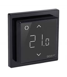 DEVI Терморегулятор DEVIreg Smart (+ 5 + 45С), Wi-Fi, 85 х 85мм, макс. 16A, чорний