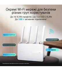 ASUS Маршрутизатор ExpertWIFI EBR63 AX3000 4xGE LAN 1xGE WAN 1xUSB3.2 1xUSB2.0 MU-MIMO OFDMA MESH