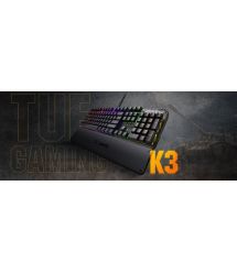 ASUS Клавиатура TUF Gaming K3 RGB 104key Kailh RD USB UA Black