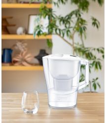 Brita Фільтр-глечик Aluna Memo MXPro 2.4л (1.4л очищеної води) + 3 картриджа білий