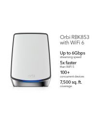 NETGEAR Система WiFi-Mesh Orbi RBK853 AX6000, 3мод, белый