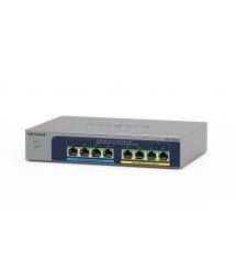 NETGEAR Коммутатор MS108UP, 4x2,5GE PoE+, 4x2,5GE PoE++(60Вт/порт), 230Вт, неуправляемый