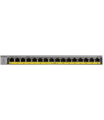 NETGEAR Коммутатор GS116PP 16x1GE PoE+(183Вт), FlexPoE, неуправляемый