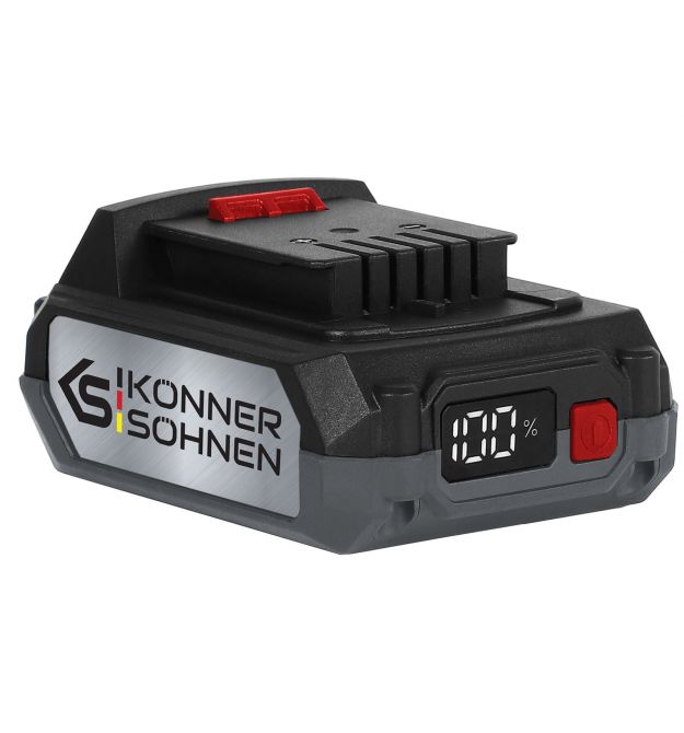 Könner & Söhnen Аккумулятор KS 20V2-1, 20В, 2А·ч, 0.47кг