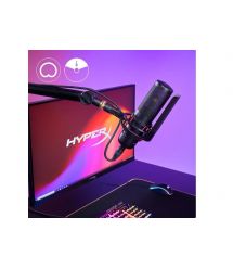 HyperX Микрофон геймерский ProCast, Bi, 3-pin XLR, no cable, з поп-фільтром, черный