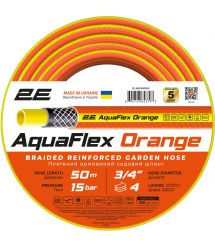 2E Шланг садовый AquaFlex Orange 3/4" 50м 4 слоя 20бар -10…+60°C