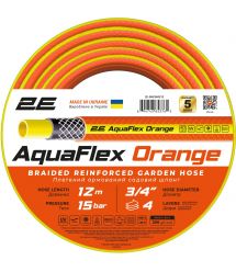 2E Шланг садовый AquaFlex Orange 3/4" 12м 4 слоя 20бар -10…+60°C