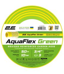 2E Шланг садовий AquaFlex Green 3/4" 50м 3 шари 10бар -5+50°C