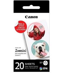 Бумага Canon ZINK™ 1.3" в виде круглых наклейок, 20 л.