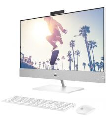 HP Комп'ютер персональний моноблок Pavilion 27" FHD IPS AG, Intel i5-13400T, 16GB, F512GB, UMA, WiFi, кл+м, DOS, білий