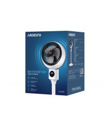 ARDESTO Вентилятор напольный, 50Вт, пульт ДУ, дисплей, черно-белый
