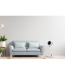 ARDESTO Вентилятор підлоговий, 50Вт, пульт ДК, дисплей, чорно-білий