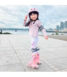 YVolution Роликові ковзани Twista, розмір 30-34, рожевий