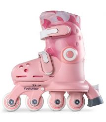 YVolution Роликові ковзани Twista, розмір 30-34, рожевий