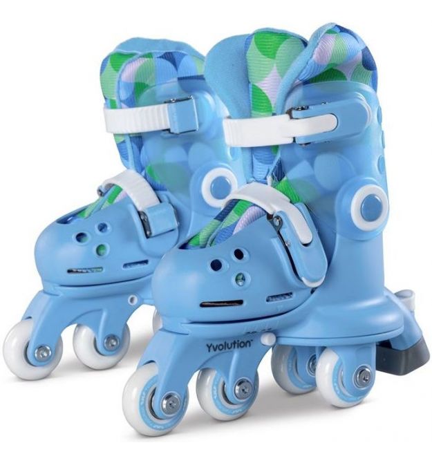 YVolution Роликовые коньки Twista, размер 30-34, голубой