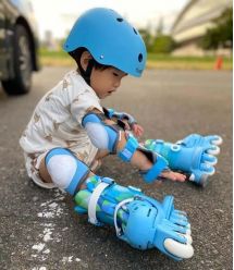 YVolution Роликові ковзани Twista, розмір 30-34, блакитний