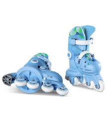 YVolution Роликові ковзани Twista, розмір 30-34, блакитний