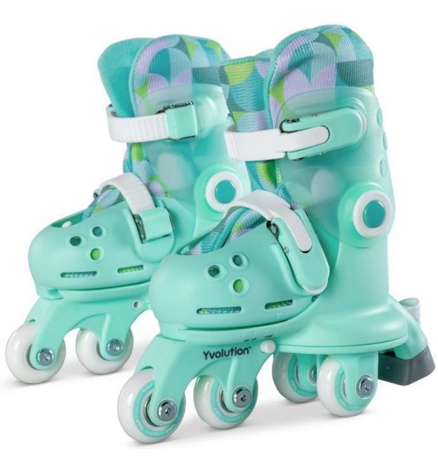 YVolution Роликовые коньки Twista, размер 30-34, салатовый