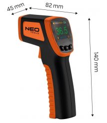 Neo Tools Пирометр, диапазон 32-42.9 градусов, точность 0.2 градуса, IP44