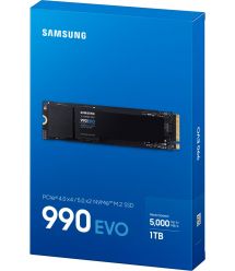 Samsung Накопитель SSD M.2 1TB PCIe 4.0 990EVO