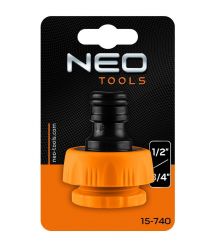 Neo Tools Коннектор для крана 1/2", 3/4", с внутренней резьбой