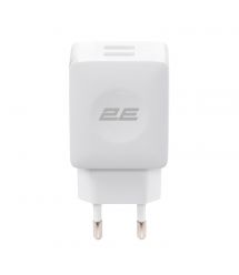 2E Мережевий ЗП 2Е USB Wall Charger Dual DC5В/4.2А, білий