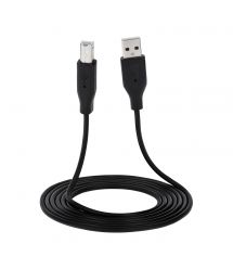 2E Кабель 2E USB-A (AM/BM) DSTP, 1.8m, black