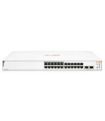 HPE Коммутатор Aruba Instant On 1830 24xGE, 1-12p Class4 PoE 195W, 2SFP 1GbE ports, LT Warranty