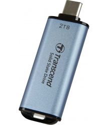 Transcend Портативний SSD 2TB USB 3.1 Gen 2 Type-C ESD300 Blue