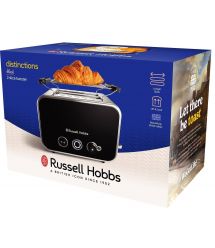 Russell Hobbs Тостер Distinctions 2-Slice, 1670Вт, пластик, підігрів, розморозка, чорний