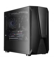 SilverStone Корпус FARA FAV1MB-PRO, без БП, 2xUSB3.0, 2xUSB2.0, 1x120mm ARGB fan, TG Side Panel, ATX, Black