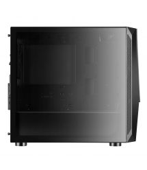 SilverStone Корпус FARA FAV1MB-PRO, без БП, 2xUSB3.0, 2xUSB2.0, 1x120mm ARGB fan, TG Side Panel, ATX, Black