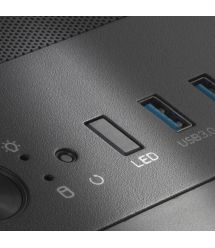 SilverStone Корпус FARA FAV1MB-PRO, без БП, 2xUSB3.0, 2xUSB2.0, 1x120mm ARGB fan, TG Side Panel, ATX, Black