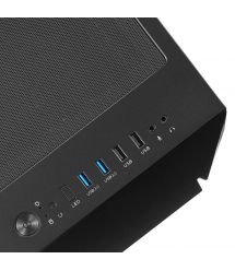 SilverStone Корпус FARA FAV1MB-PRO, без БП, 2xUSB3.0, 2xUSB2.0, 1x120mm ARGB fan, TG Side Panel, ATX, Black