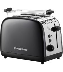 Russell Hobbs Тостер Colours Plus, 1600Вт, нержав., підігрів,разморозка, чорний